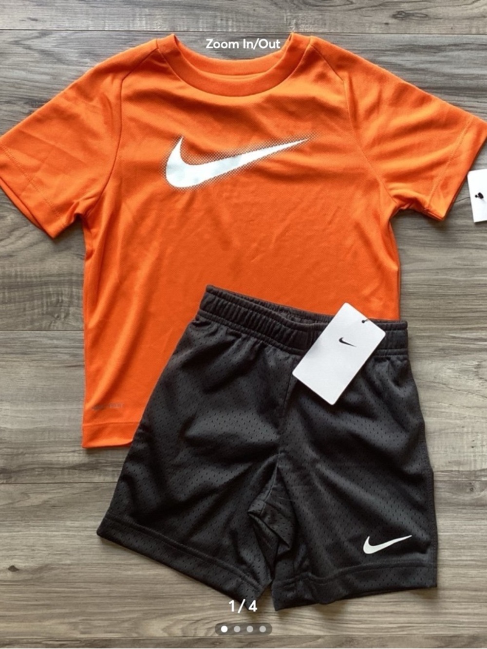 Nike toddler boy Tee & Shorts outfit size 4T(NWT) ~FIRM, NO OFFERS~